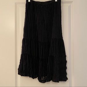 Sheer black Comme de Garcons skirt